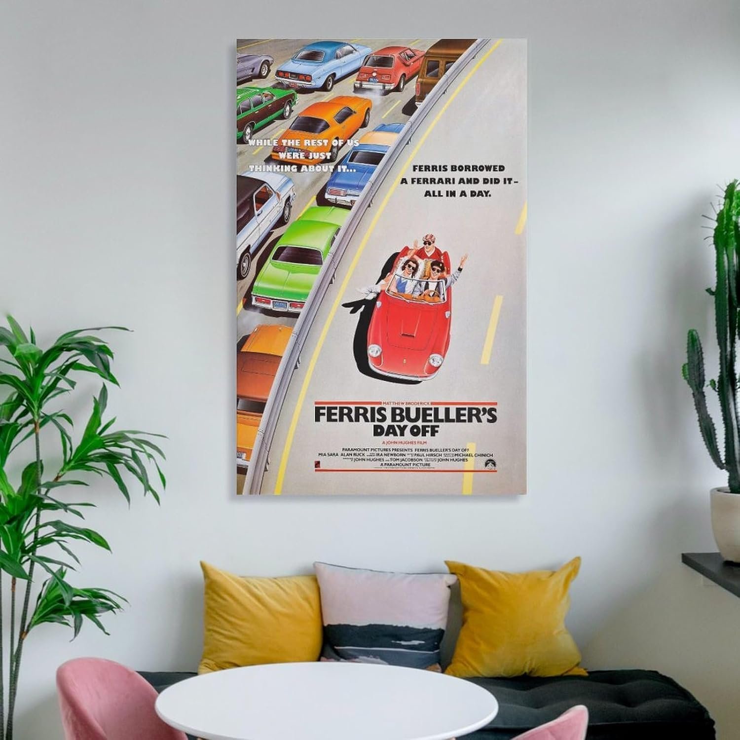 Room Aesthetic Poster Classic Movie Ferris Bueller's Day Off Movie Posters Cool Artwork Wall Art Home Decor Gift Ideas Prints Poster Decorative Painting Canvas Wall Art Living...