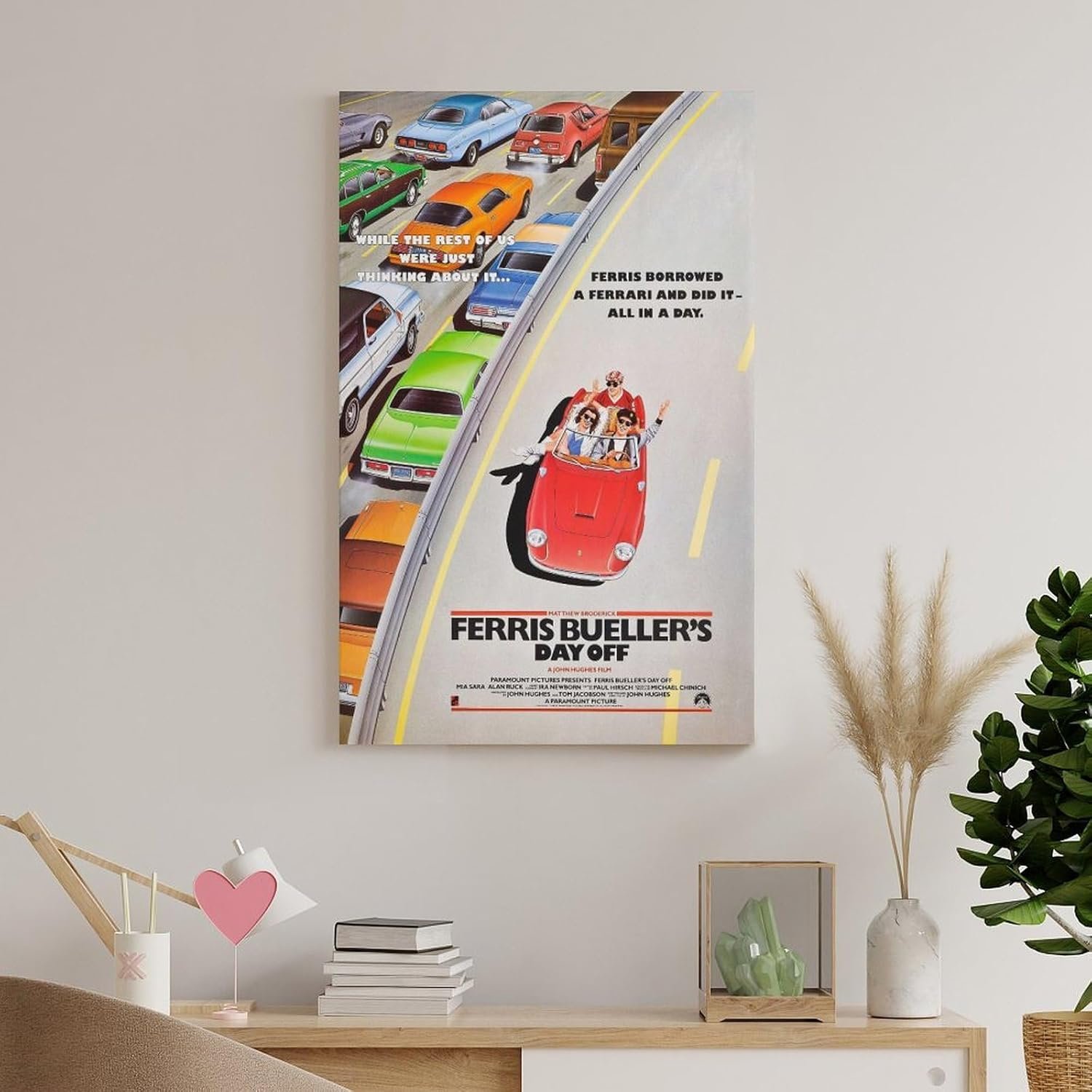 Room Aesthetic Poster Classic Movie Ferris Bueller's Day Off Movie Posters Cool Artwork Wall Art Home Decor Gift Ideas Prints Poster Decorative Painting Canvas Wall Art Living...