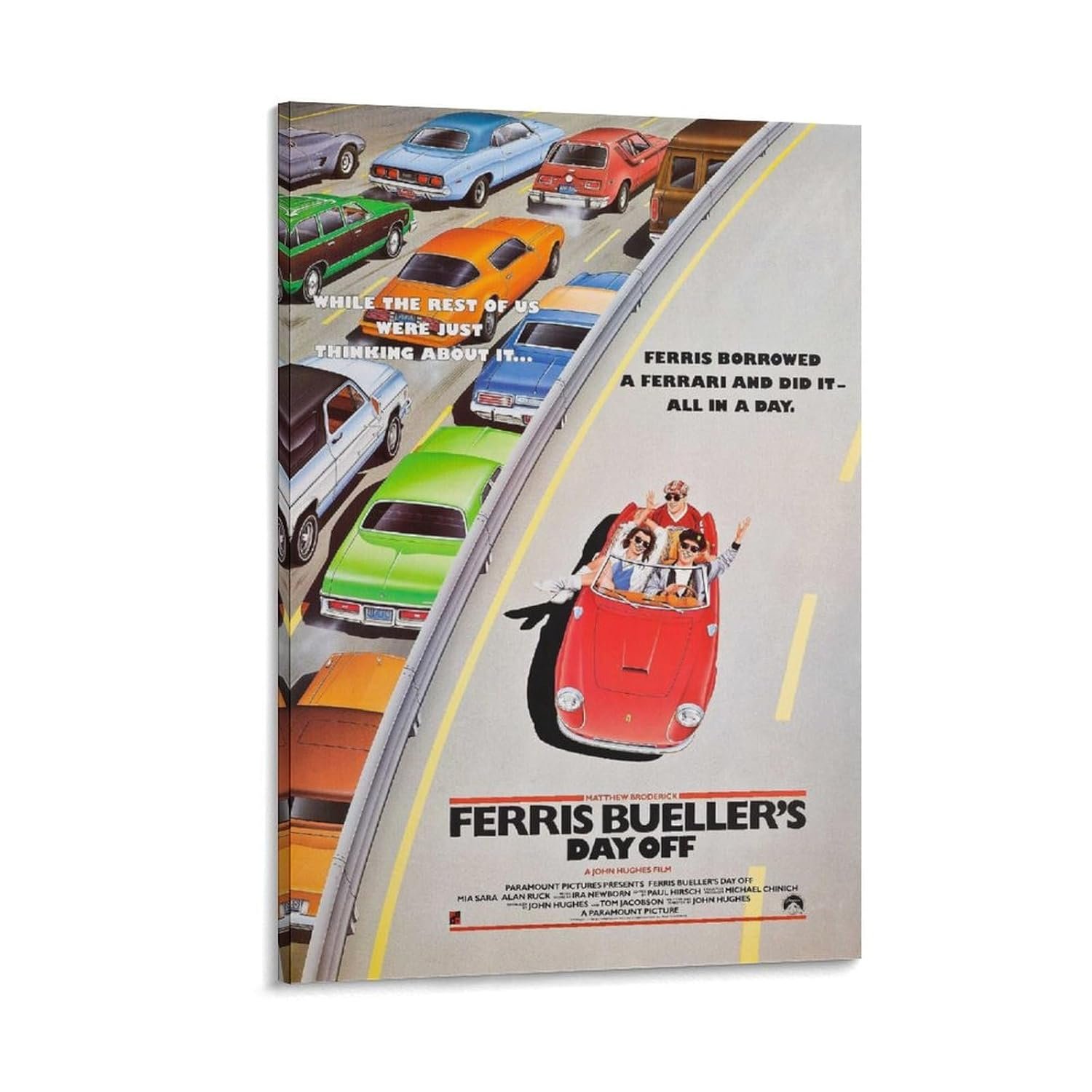 Room Aesthetic Poster Classic Movie Ferris Bueller's Day Off Movie Posters Cool Artwork Wall Art Home Decor Gift Ideas Prints Poster Decorative Painting Canvas Wall Art Living...