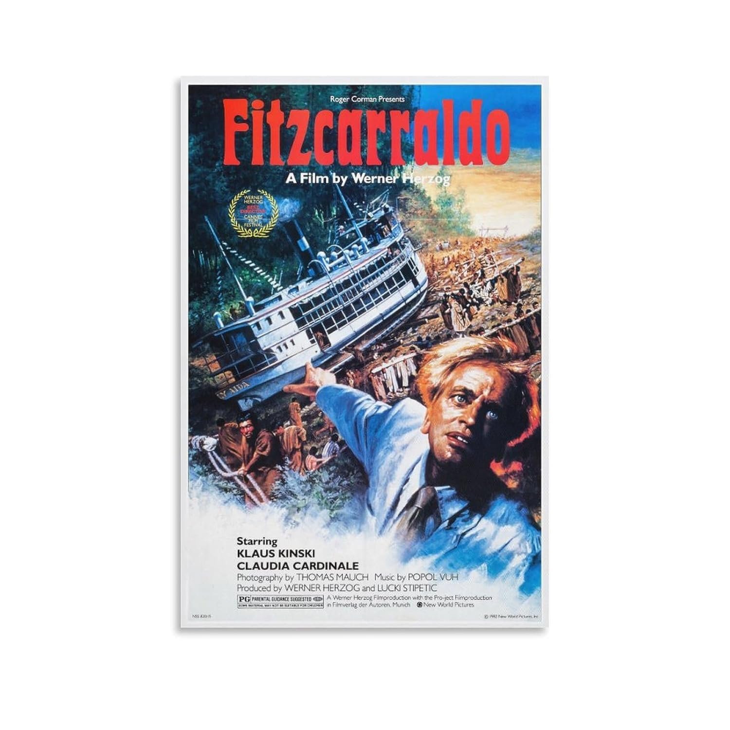 Room Aesthetic Poster Classic Movie Fitzcarraldo Movie Posters Poster Decorative Painting Canvas Wall Art Living Room Posters Bedroom Painting 16x24inch(40x60cm)