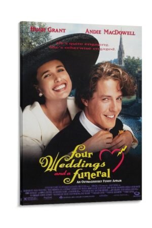 Room Aesthetic Poster Classic Movie Four Weddings And A Funeral Movie Posters Cool Artwork Wall Art Home Decor Gift Ideas Canvas Art Poster And Wall Art Picture Print Modern...