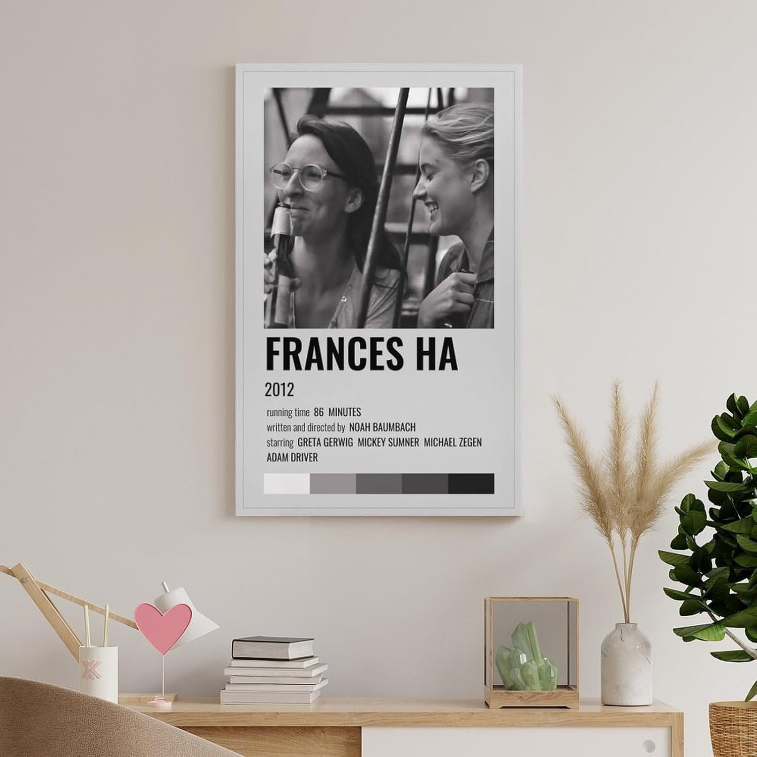 Room Aesthetic Poster Classic Movie Frances Ha Movie Posters Custom Poster Canvas Art Poster And Wall Art Picture Print Modern Family Bedroom Decor Posters 12x18inch(30x45cm)