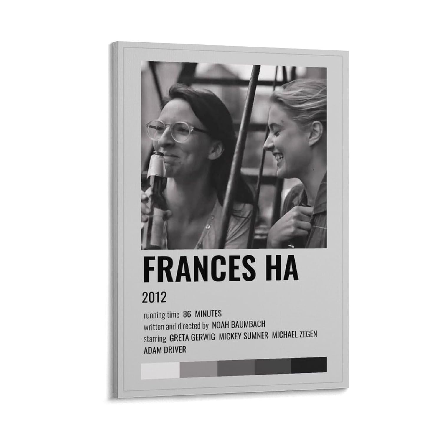 Room Aesthetic Poster Classic Movie Frances Ha Movie Posters Custom Poster Canvas Art Poster And Wall Art Picture Print Modern Family Bedroom Decor Posters 12x18inch(30x45cm)