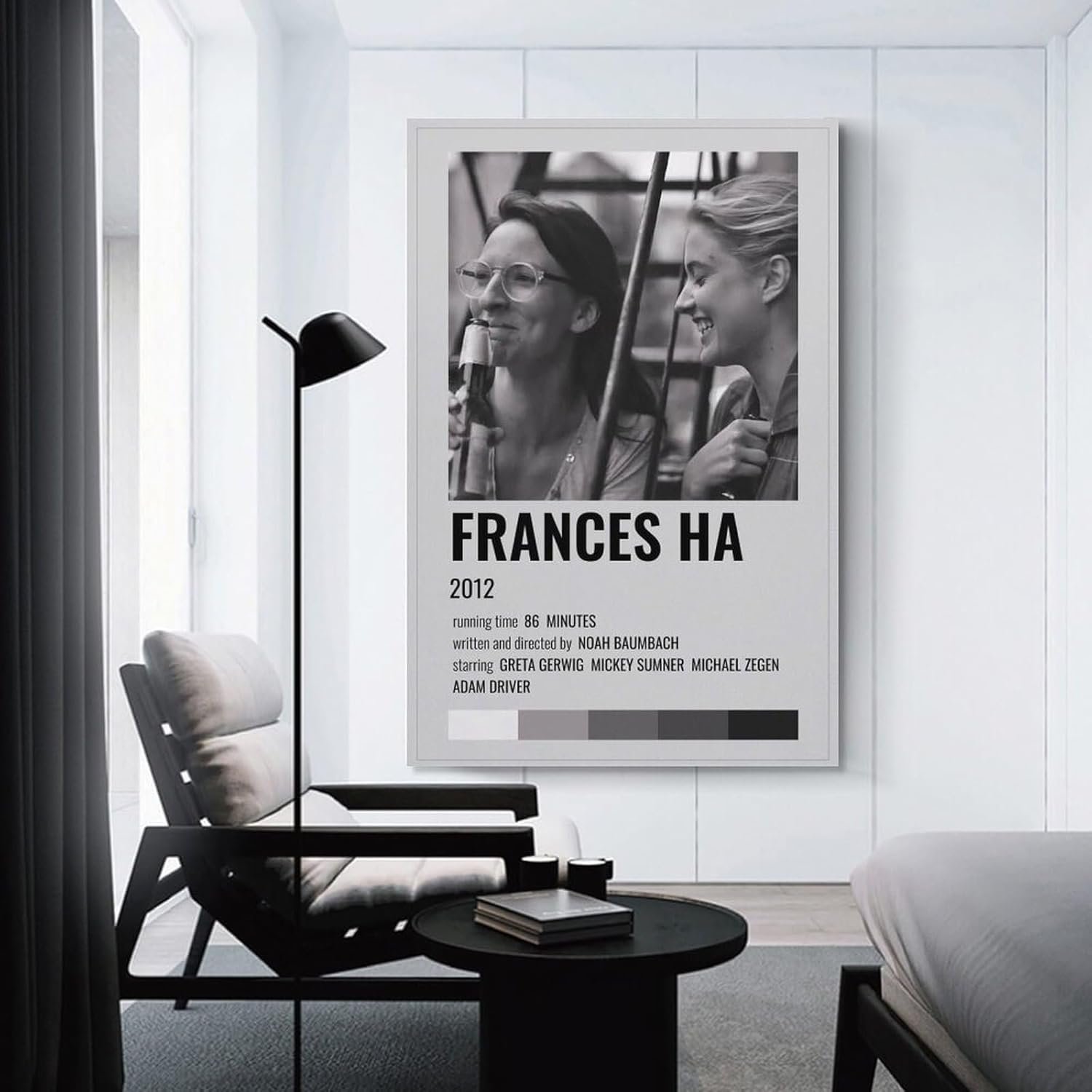 Room Aesthetic Poster Classic Movie Frances Ha Movie Posters Custom Poster Canvas Art Poster And Wall Art Picture Print Modern Family Bedroom Decor Posters 12x18inch(30x45cm)