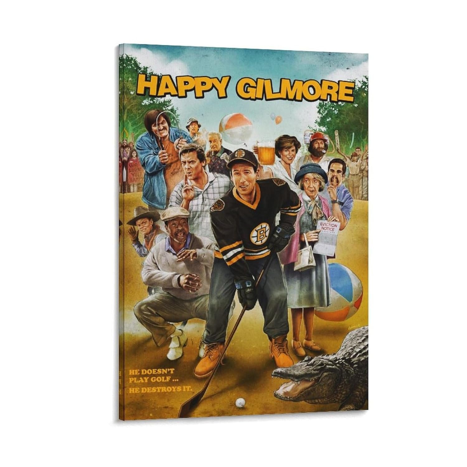 Room Aesthetic Poster Classic Movie Happy Gilmore Movie Posters Cool Artwork Wall Art Home Decor Gift Ideas Prints Poster Decorative Painting Canvas Wall Art Living Room Posters...