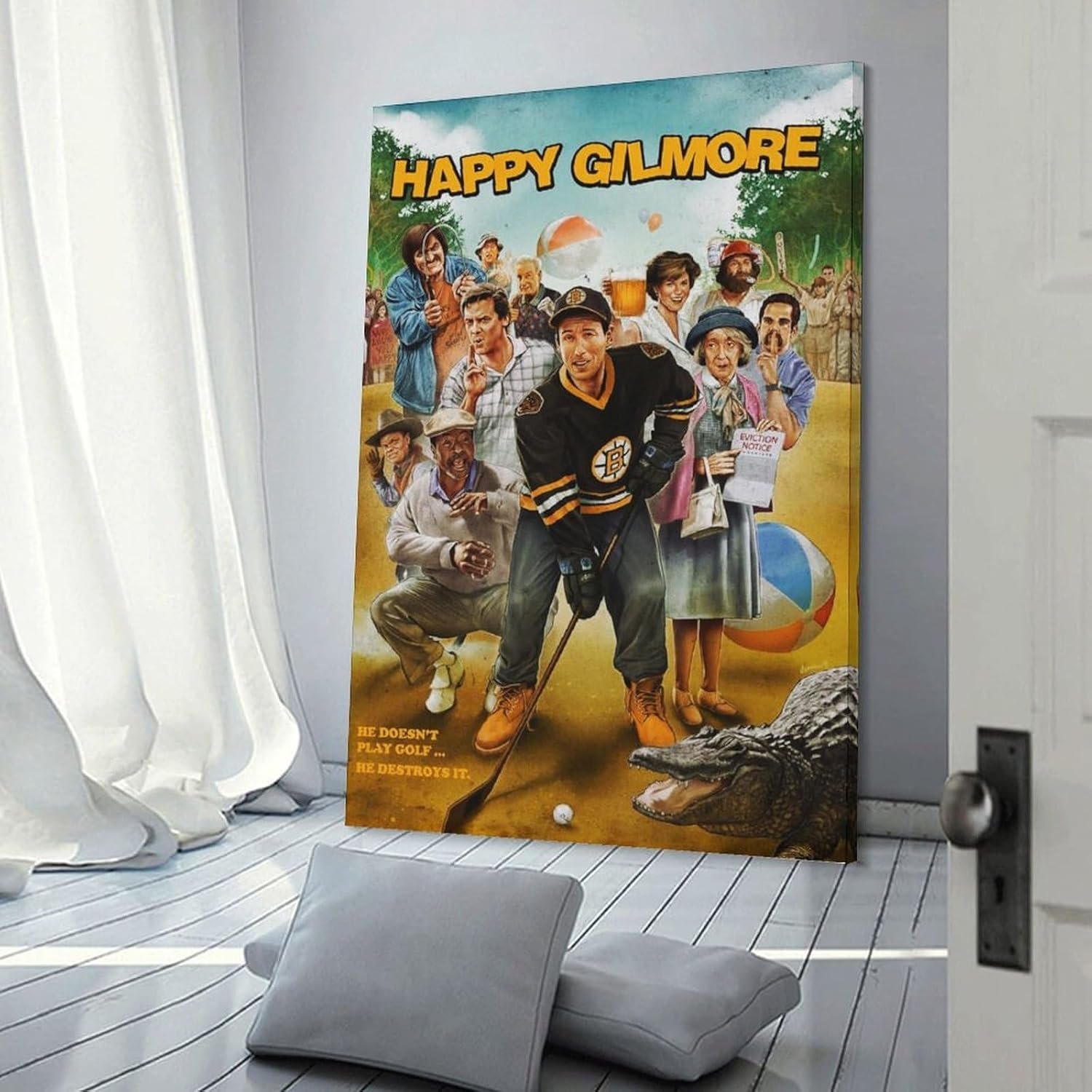 Room Aesthetic Poster Classic Movie Happy Gilmore Movie Posters Cool Artwork Wall Art Home Decor Gift Ideas Prints Poster Decorative Painting Canvas Wall Art Living Room Posters...