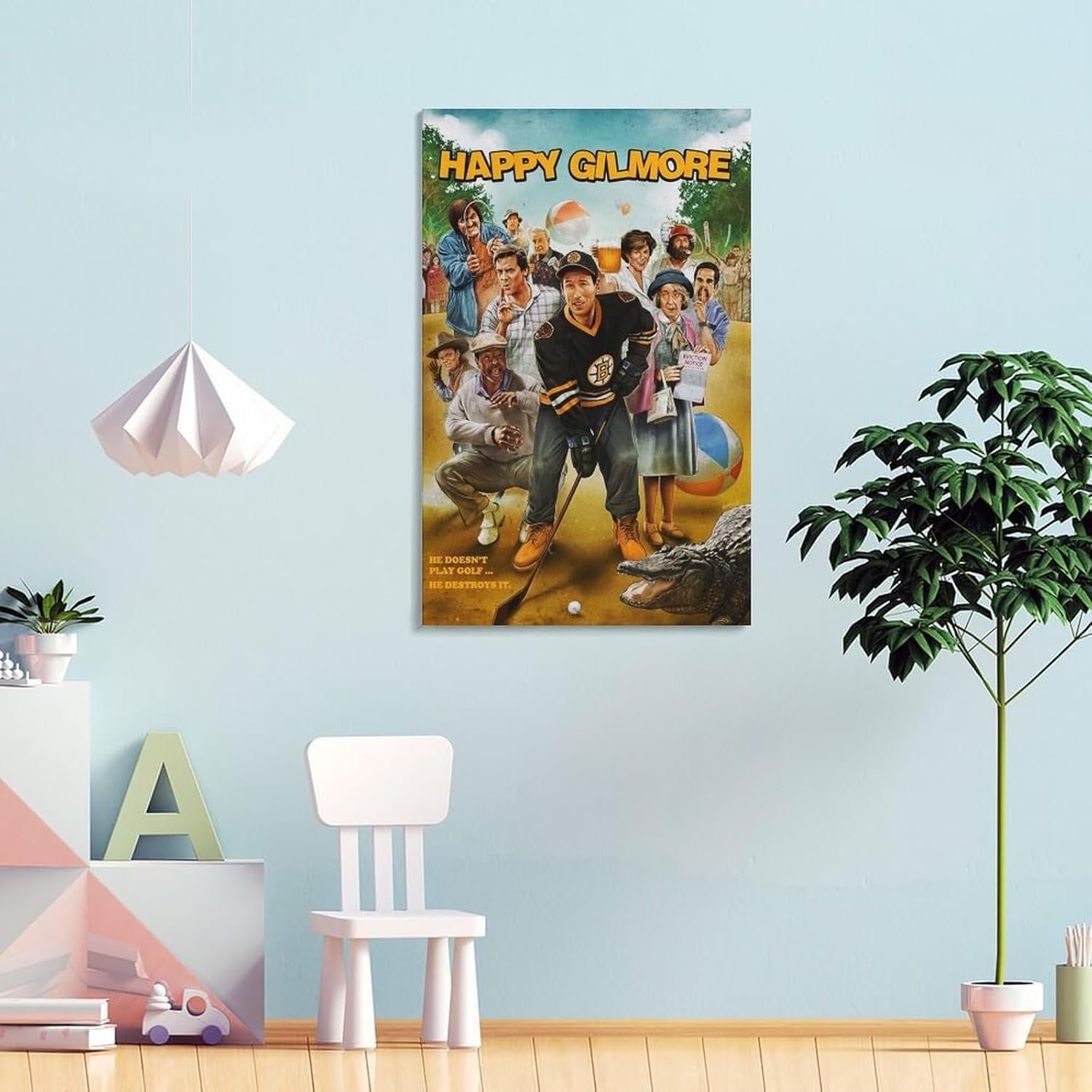 Room Aesthetic Poster Classic Movie Happy Gilmore Movie Posters Cool Artwork Wall Art Home Decor Gift Ideas Prints Poster Decorative Painting Canvas Wall Art Living Room Posters...