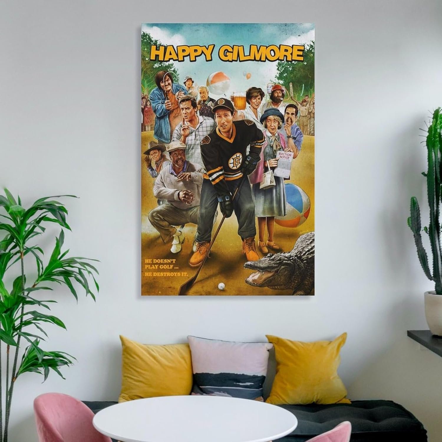 Room Aesthetic Poster Classic Movie Happy Gilmore Movie Posters Cool Artwork Wall Art Home Decor Gift Ideas Prints Poster Decorative Painting Canvas Wall Art Living Room Posters...