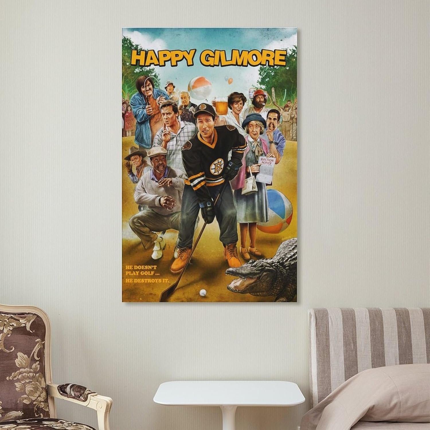Room Aesthetic Poster Classic Movie Happy Gilmore Movie Posters Cool Artwork Wall Art Home Decor Gift Ideas Prints Poster Decorative Painting Canvas Wall Art Living Room Posters...
