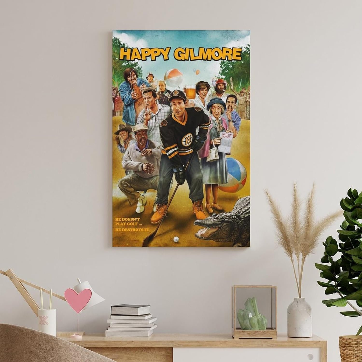 Room Aesthetic Poster Classic Movie Happy Gilmore Movie Posters Cool Artwork Wall Art Home Decor Gift Ideas Prints Poster Decorative Painting Canvas Wall Art Living Room Posters...