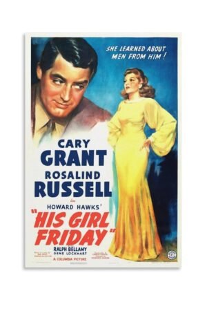 Room Aesthetic Poster Classic Movie His Girl Friday Endgame Movie Posters Cool Artwork Wall Art Home Decor Gift Ideas Prints Poster Decorative Painting Canvas Wall Art Living...