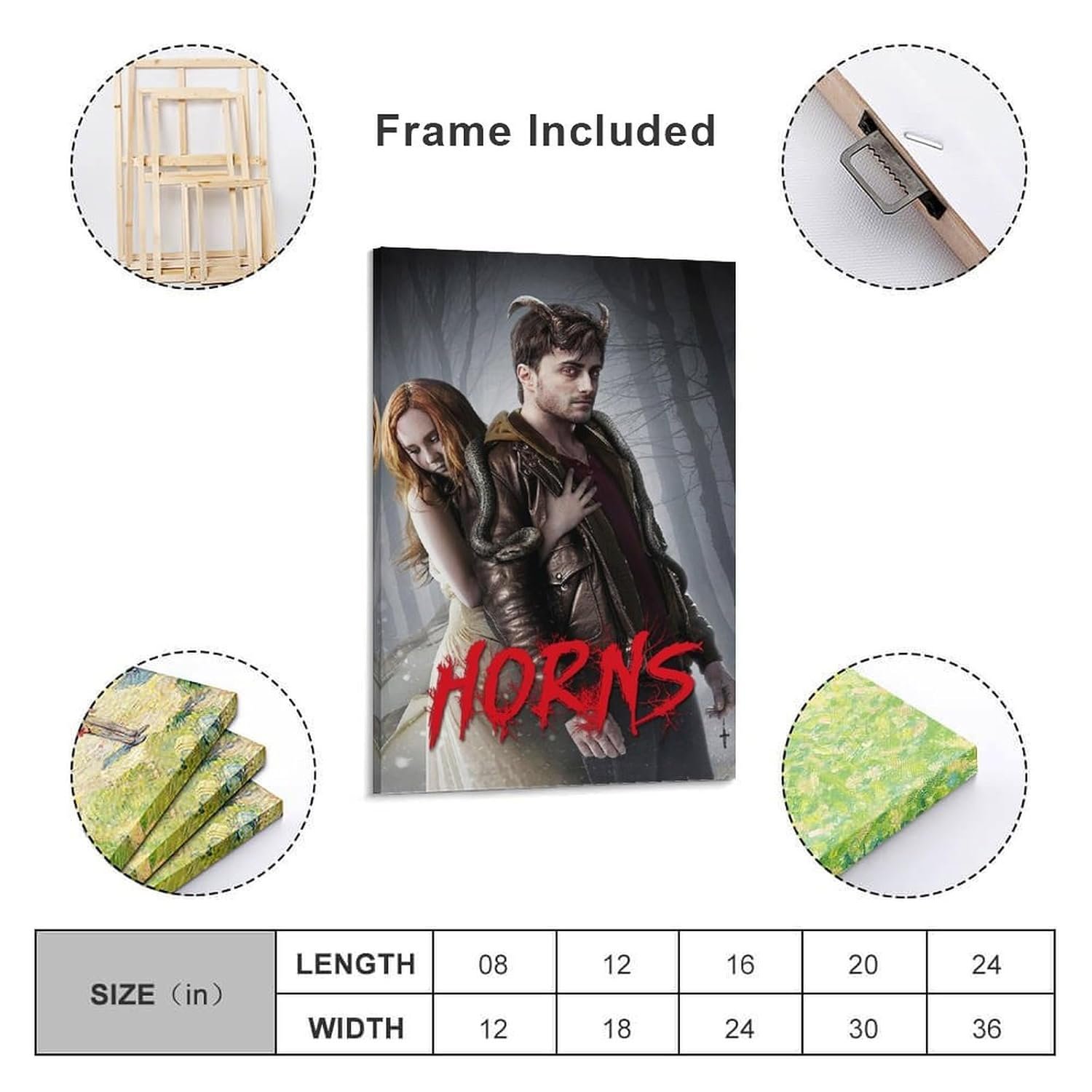 Room Aesthetic Poster Classic Movie Horns Movie Posters Cool Artwork Wall Art Home Decor Gift Ideas Prints Poster Decorative Painting Canvas Wall Art Living Room Posters Bedroom...