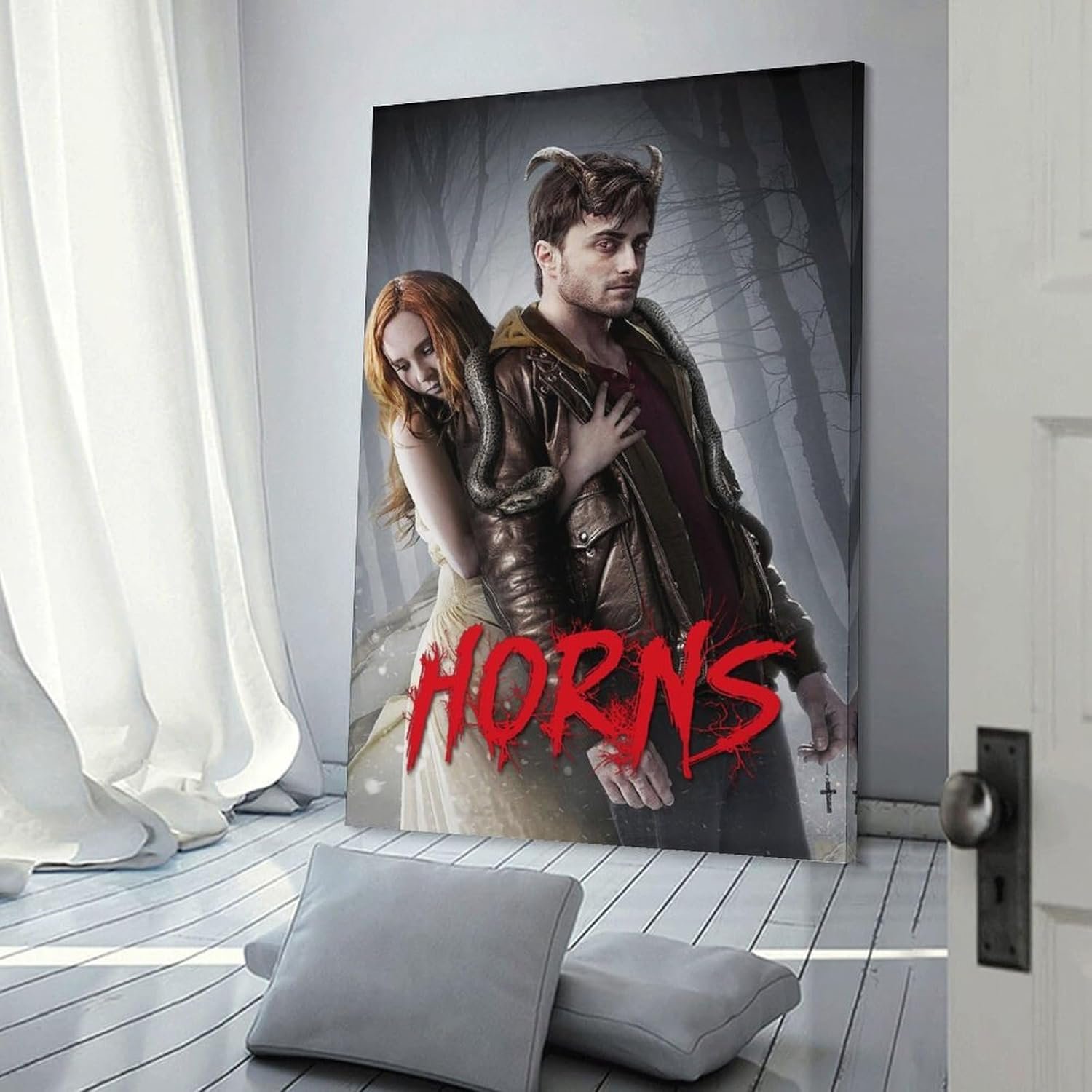 Room Aesthetic Poster Classic Movie Horns Movie Posters Cool Artwork Wall Art Home Decor Gift Ideas Prints Poster Decorative Painting Canvas Wall Art Living Room Posters Bedroom...