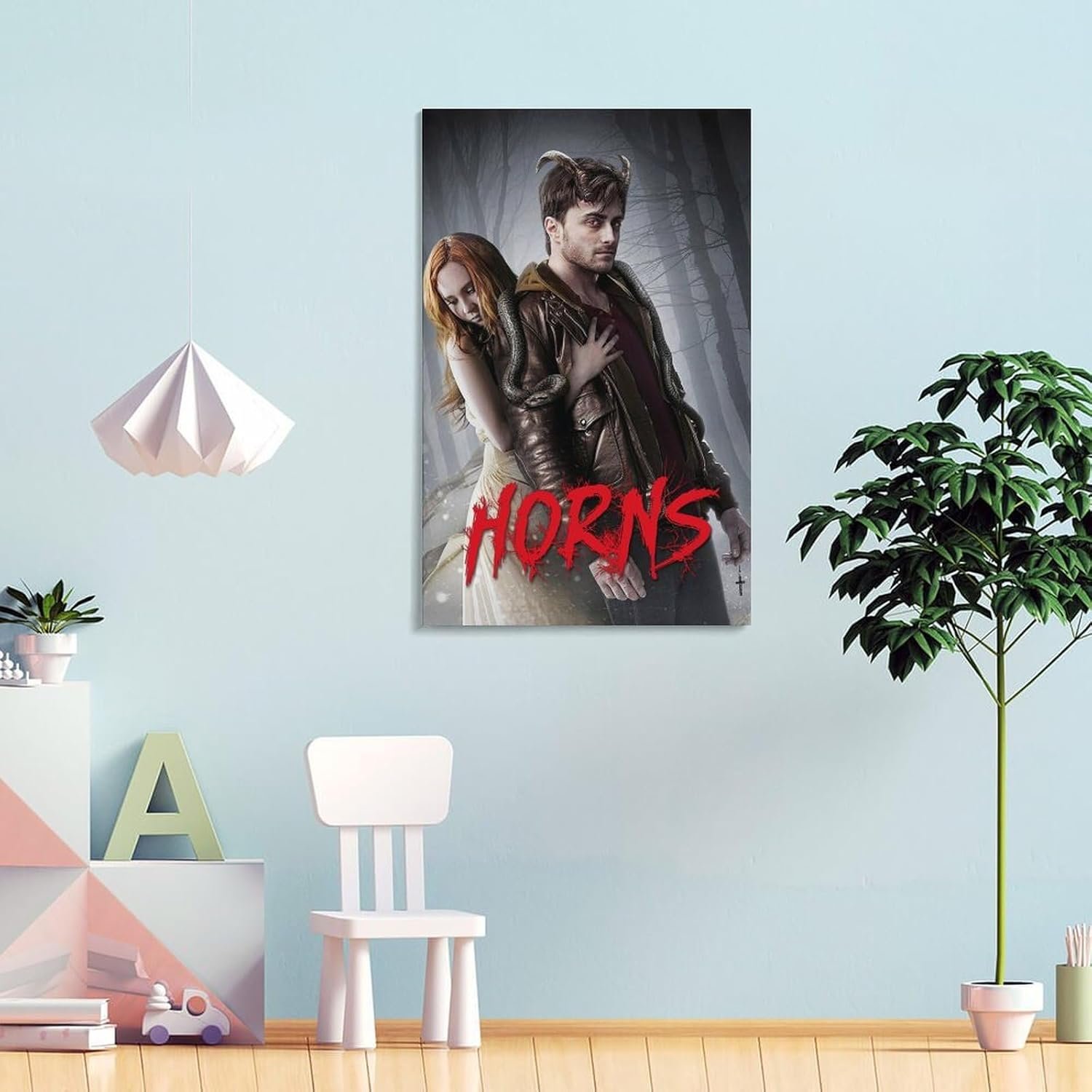 Room Aesthetic Poster Classic Movie Horns Movie Posters Cool Artwork Wall Art Home Decor Gift Ideas Prints Poster Decorative Painting Canvas Wall Art Living Room Posters Bedroom...