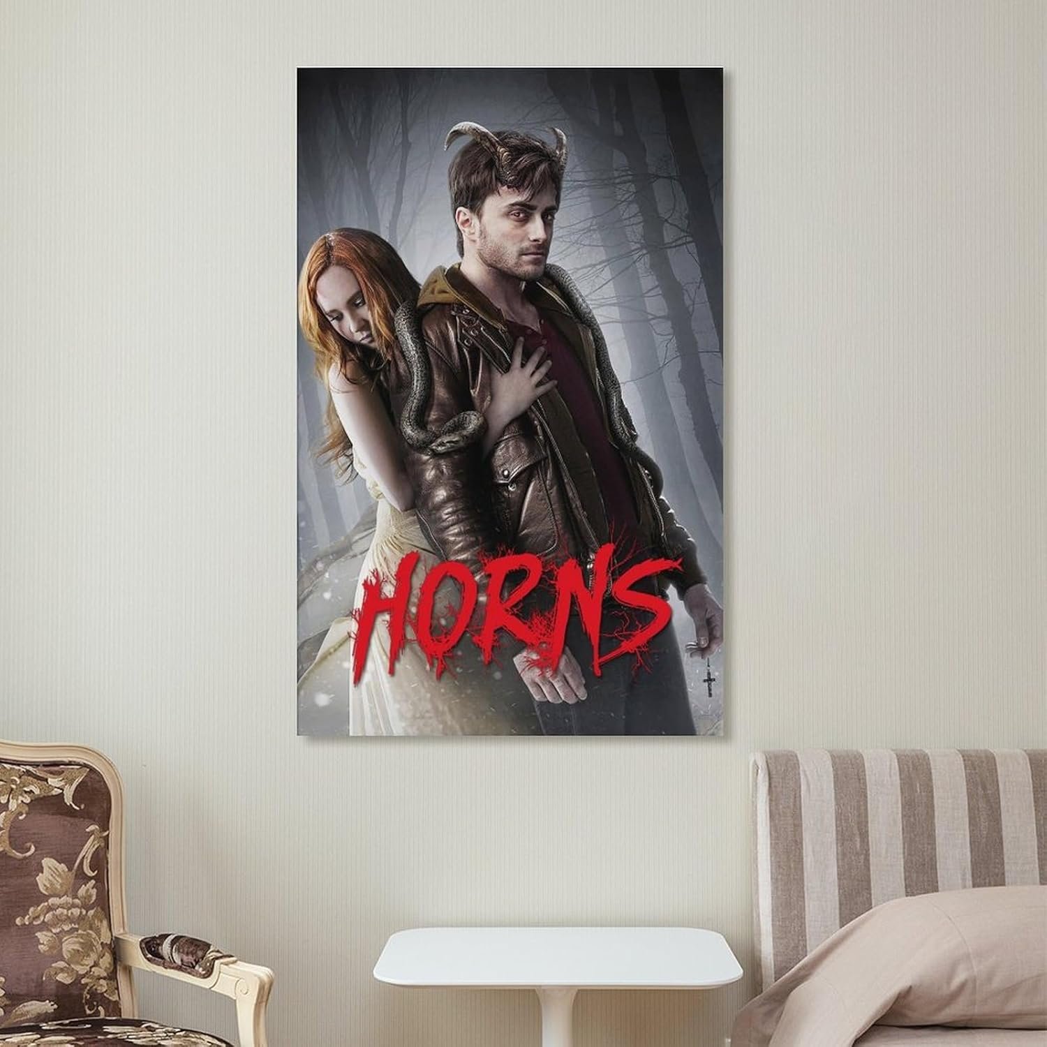Room Aesthetic Poster Classic Movie Horns Movie Posters Cool Artwork Wall Art Home Decor Gift Ideas Prints Poster Decorative Painting Canvas Wall Art Living Room Posters Bedroom...