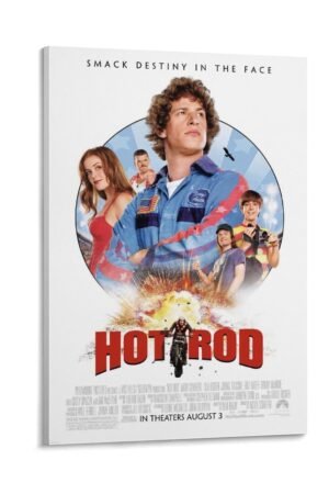 Room Aesthetic Poster Classic Movie Hot Rod Movie Posters Cool Artwork Wall Art Home Decor Gift Ideas Prints Poster Decorative Painting Canvas Wall Art Living Room Posters...