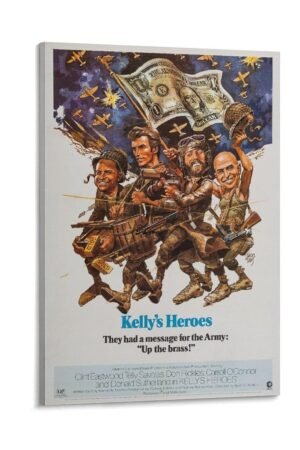 Room Aesthetic Poster Classic Movie Kelly's Heroes Movie Posters Cool Artwork Wall Art Home Decor Gift Ideas Prints Canvas Art Poster And Wall Art Picture Print Modern Family...