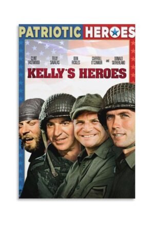 Room Aesthetic Poster Classic Movie Kelly's Heroes Movie Posters Cool Artwork Wall Art Home Decor Gift Ideas Canvas Art Poster And Wall Art Picture Print Modern Family Bedroom...
