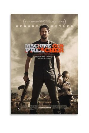 Room Aesthetic Poster Classic Movie Machine Gun Preacher Movie Posters Cool Artwork Wall Art Home Decor Gift Ideas Poster Decorative Painting Canvas Wall Art Living Room Posters...