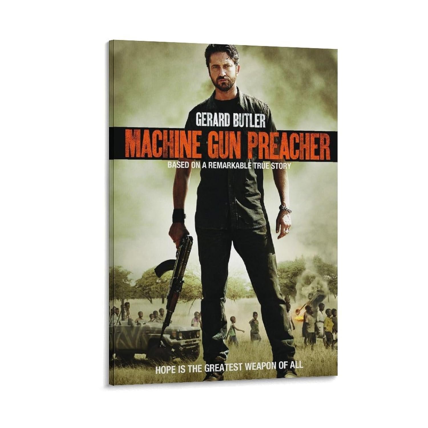 Room Aesthetic Poster Classic Movie Machine Gun Preacher Movie Posters Cool Artwork Wall Art Home Decor Gift Ideas Prints Poster Decorative Painting Canvas Wall Art Living Room...