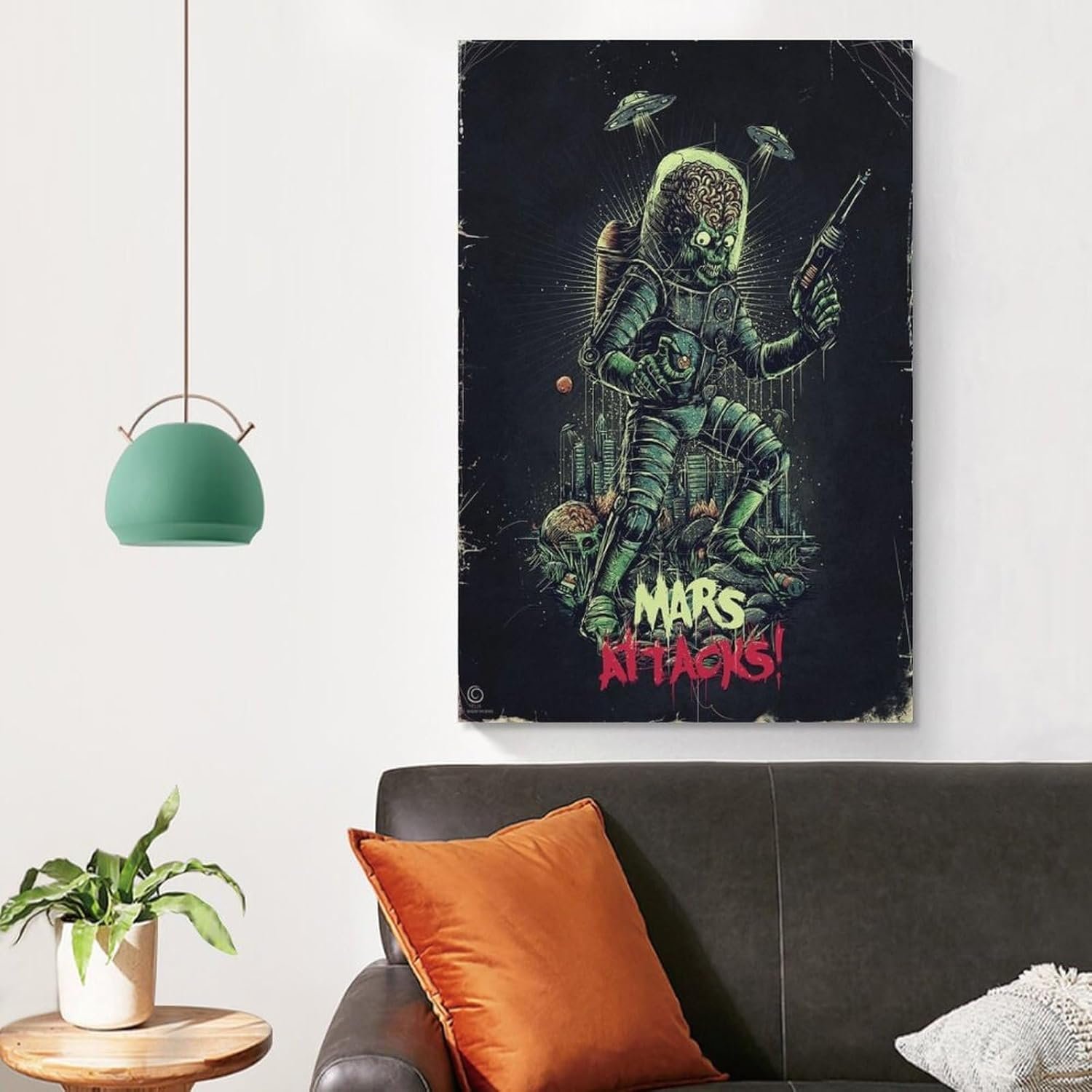 Room Aesthetic Poster Classic Movie Mars Attacks Movie Posters Cool Artwork Wall Art Home Decor Gift Ideas Prints Movie Poster Poster Decorative Painting Canvas Wall Art Living...
