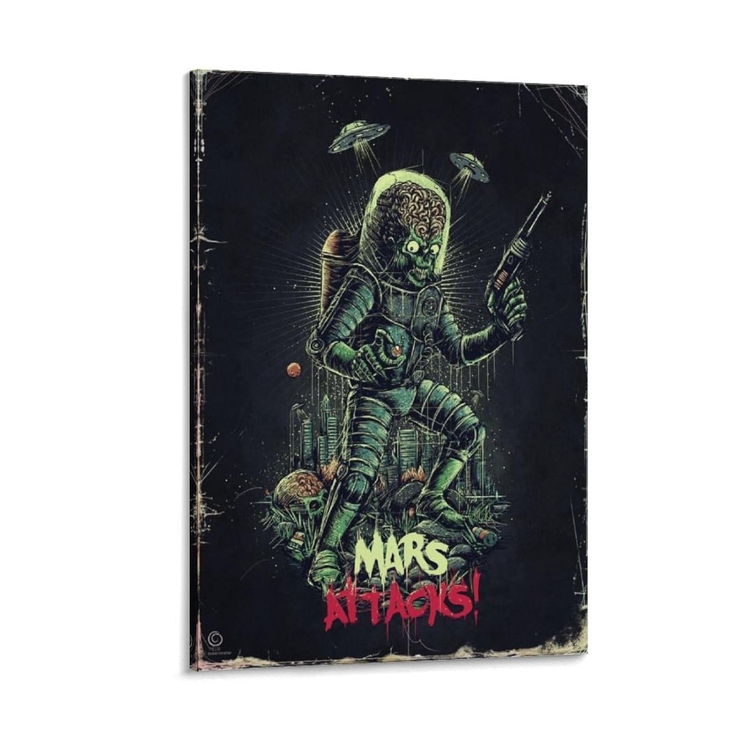 Room Aesthetic Poster Classic Movie Mars Attacks Movie Posters Cool Artwork Wall Art Home Decor Gift Ideas Prints Canvas Art Poster And Wall Art Picture Print Modern Family...