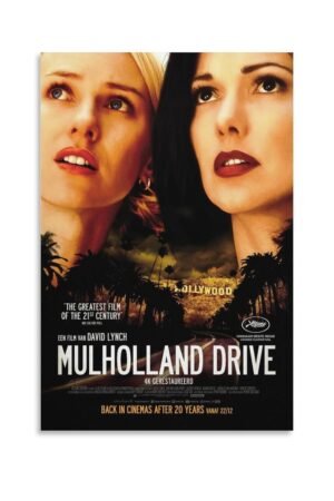 Room Aesthetic Poster Classic Movie Mulholland Drive Movie Posters Cool Artwork Wall Art Home Decor Gift Ideas Canvas Art Poster And Wall Art Picture Print Modern Family Bedroom...