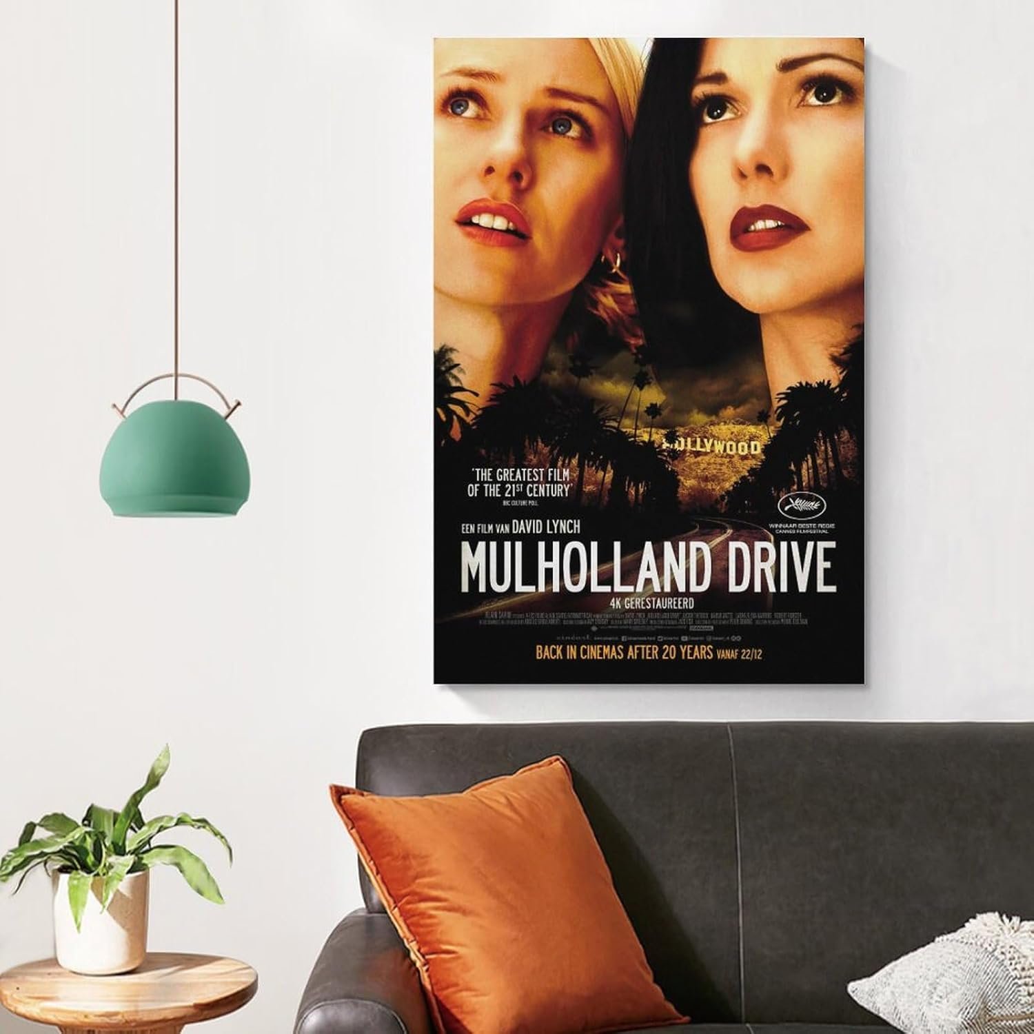 Room Aesthetic Poster Classic Movie Mulholland Drive Movie Posters Cool Artwork Wall Art Home Decor Gift Ideas Canvas Art Poster And Wall Art Picture Print Modern Family Bedroom...