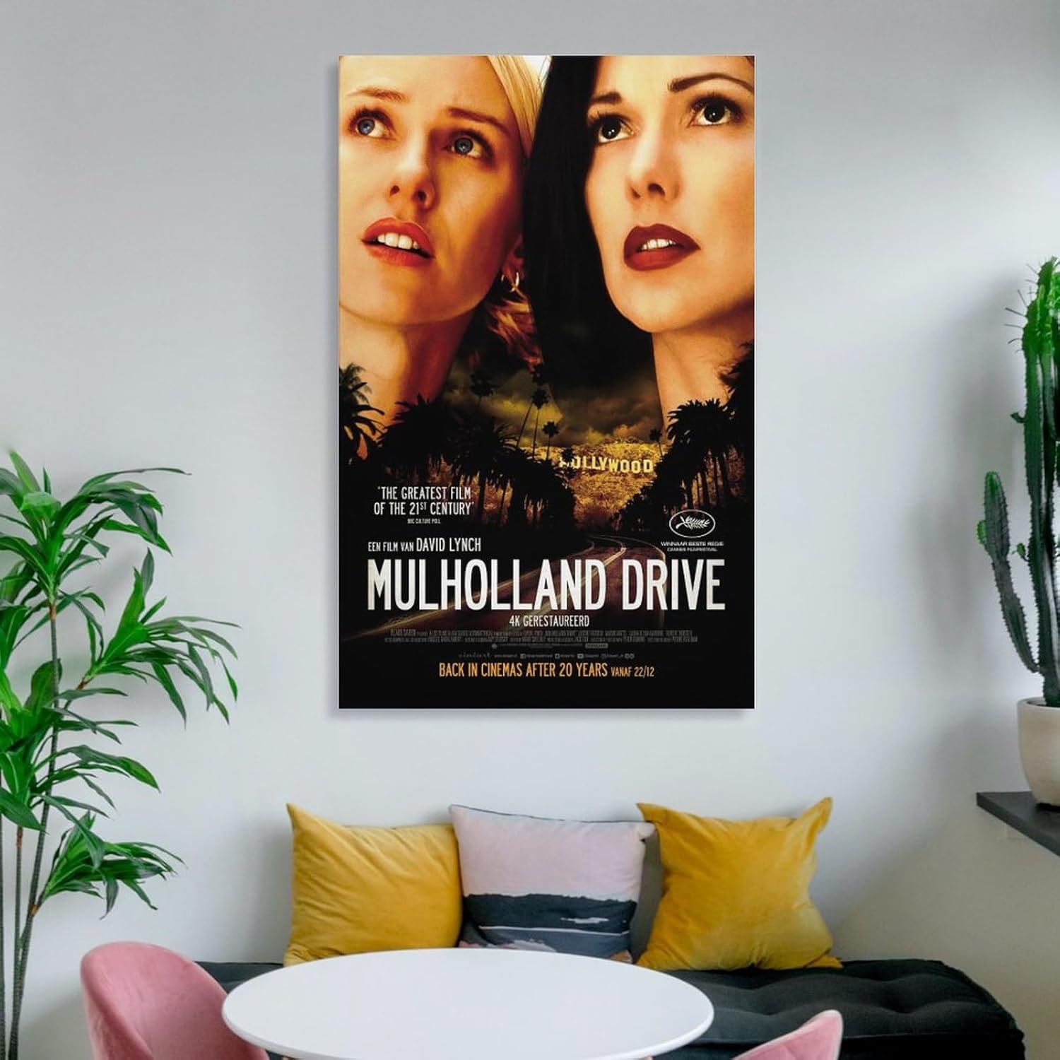 Room Aesthetic Poster Classic Movie Mulholland Drive Movie Posters Cool Artwork Wall Art Home Decor Gift Ideas Canvas Art Poster And Wall Art Picture Print Modern Family Bedroom...