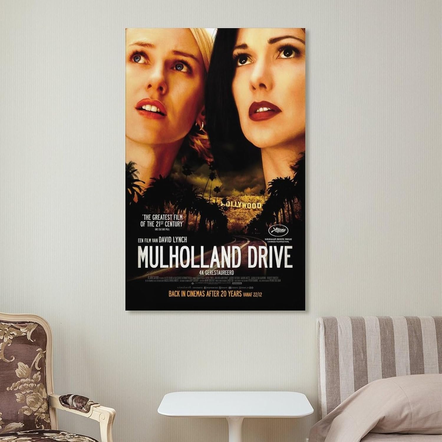 Room Aesthetic Poster Classic Movie Mulholland Drive Movie Posters Cool Artwork Wall Art Home Decor Gift Ideas Canvas Art Poster And Wall Art Picture Print Modern Family Bedroom...