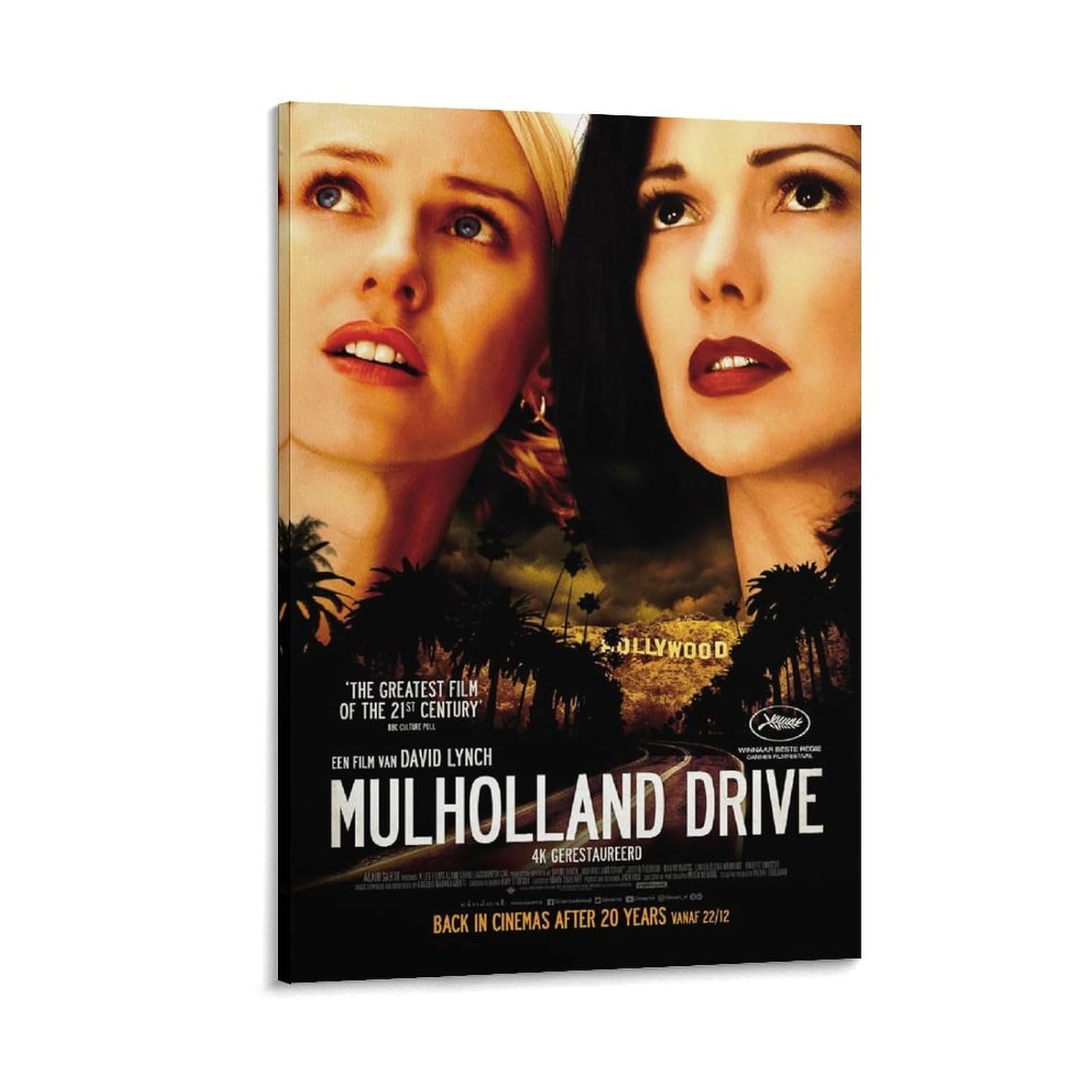 Room Aesthetic Poster Classic Movie Mulholland Drive Movie Posters Cool Artwork Wall Art Home Decor Gift Ideas Canvas Art Poster And Wall Art Picture Print Modern Family Bedroom...