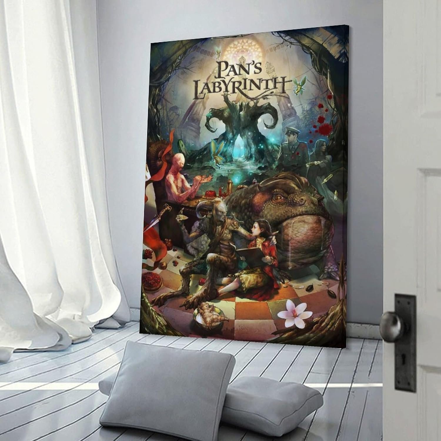 Room Aesthetic Poster Classic Movie Pan's Labyrinth Movie Posters Cool Artwork Wall Art Home Decor Gift Ideas Canvas Art Poster And Wall Art Picture Print Modern Family Bedroom...