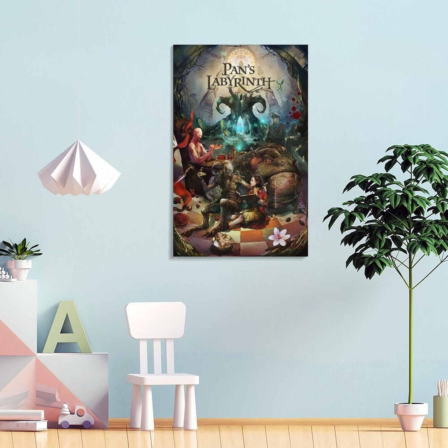 Room Aesthetic Poster Classic Movie Pan's Labyrinth Movie Posters Cool Artwork Wall Art Home Decor Gift Ideas Canvas Art Poster And Wall Art Picture Print Modern Family Bedroom...