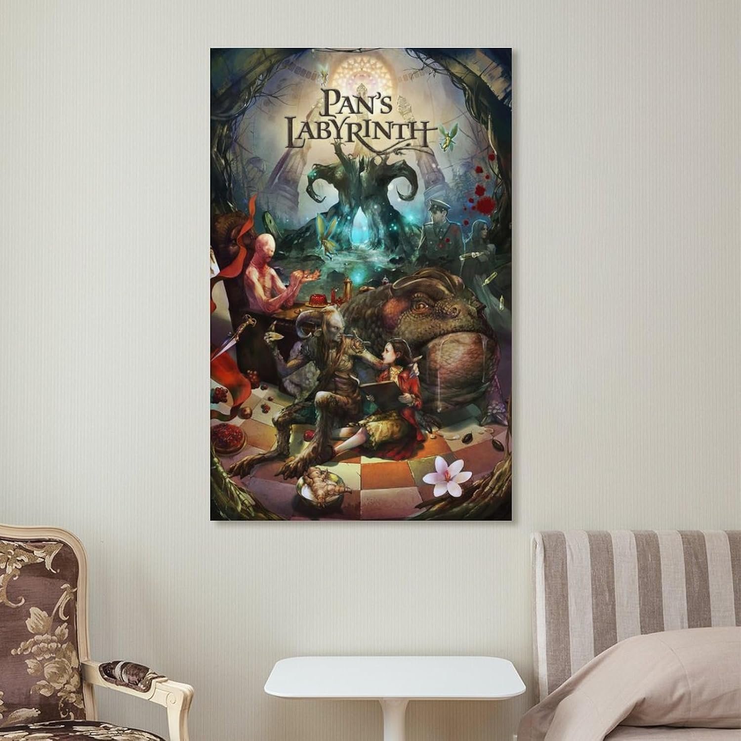 Room Aesthetic Poster Classic Movie Pan's Labyrinth Movie Posters Cool Artwork Wall Art Home Decor Gift Ideas Canvas Art Poster And Wall Art Picture Print Modern Family Bedroom...