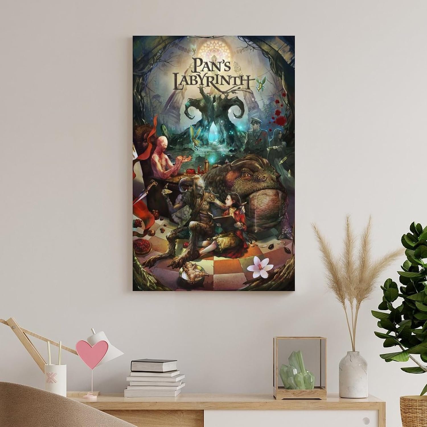 Room Aesthetic Poster Classic Movie Pan's Labyrinth Movie Posters Cool Artwork Wall Art Home Decor Gift Ideas Canvas Art Poster And Wall Art Picture Print Modern Family Bedroom...