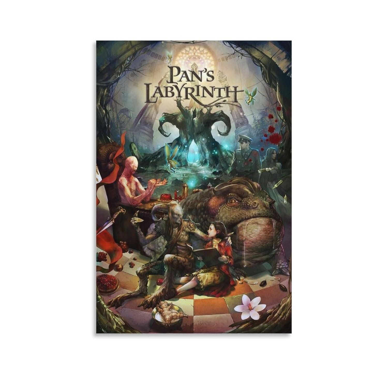 Room Aesthetic Poster Classic Movie Pan's Labyrinth Movie Posters Cool Artwork Wall Art Home Decor Gift Ideas Canvas Art Poster And Wall Art Picture Print Modern Family Bedroom...