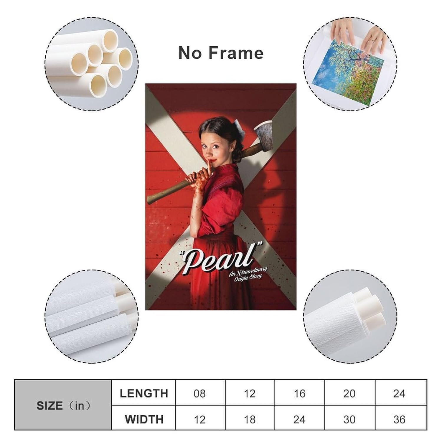 Room Aesthetic Poster Classic Movie Pearl Movie Posters Cool Artwork Wall Art Home Decor Gift Ideas Poster Decorative Painting Canvas Wall Art Living Room Posters Bedroom...