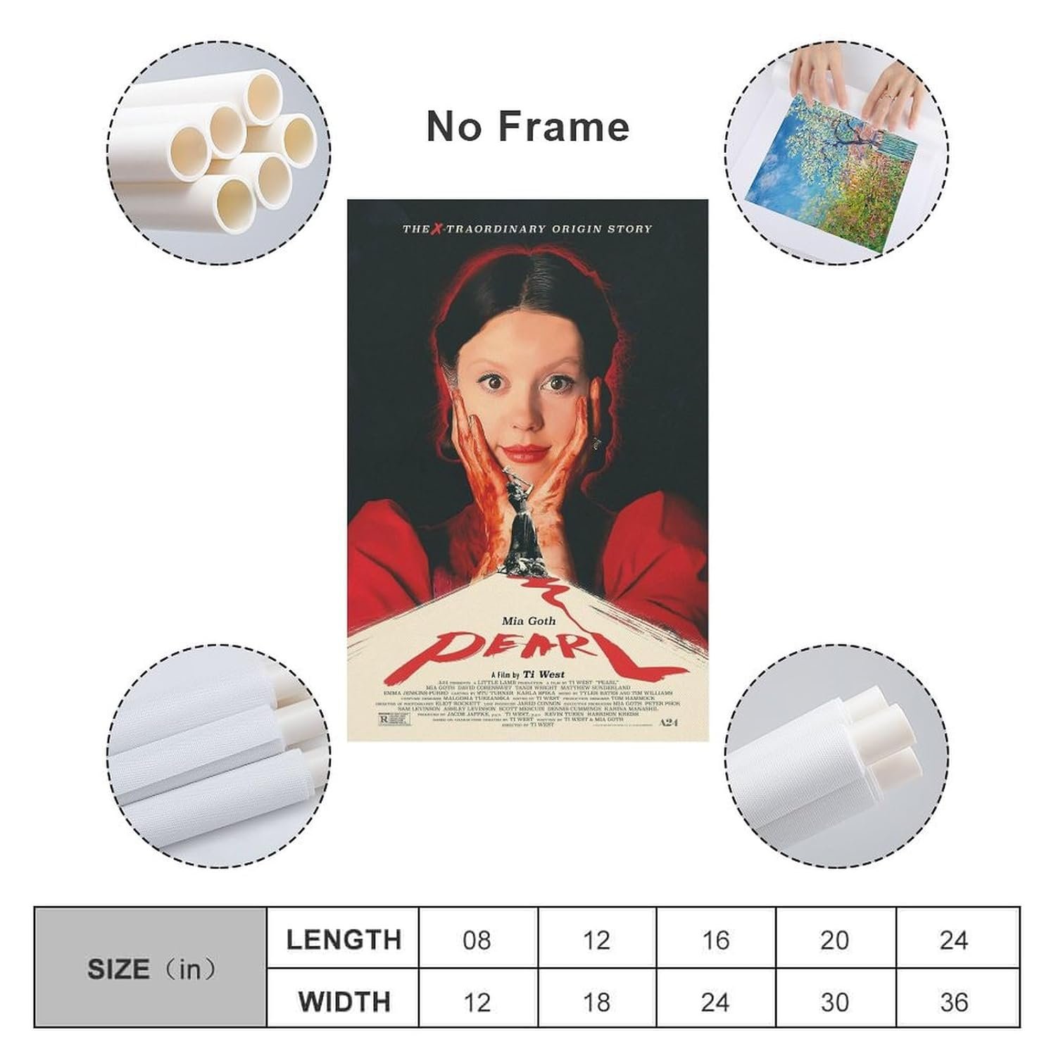 Room Aesthetic Poster Classic Movie Pearl Movie Posters Cool Artwork Wall Art Home Decor Gift Ideas Poster Decorative Painting Canvas Wall Art Living Room Posters Bedroom...