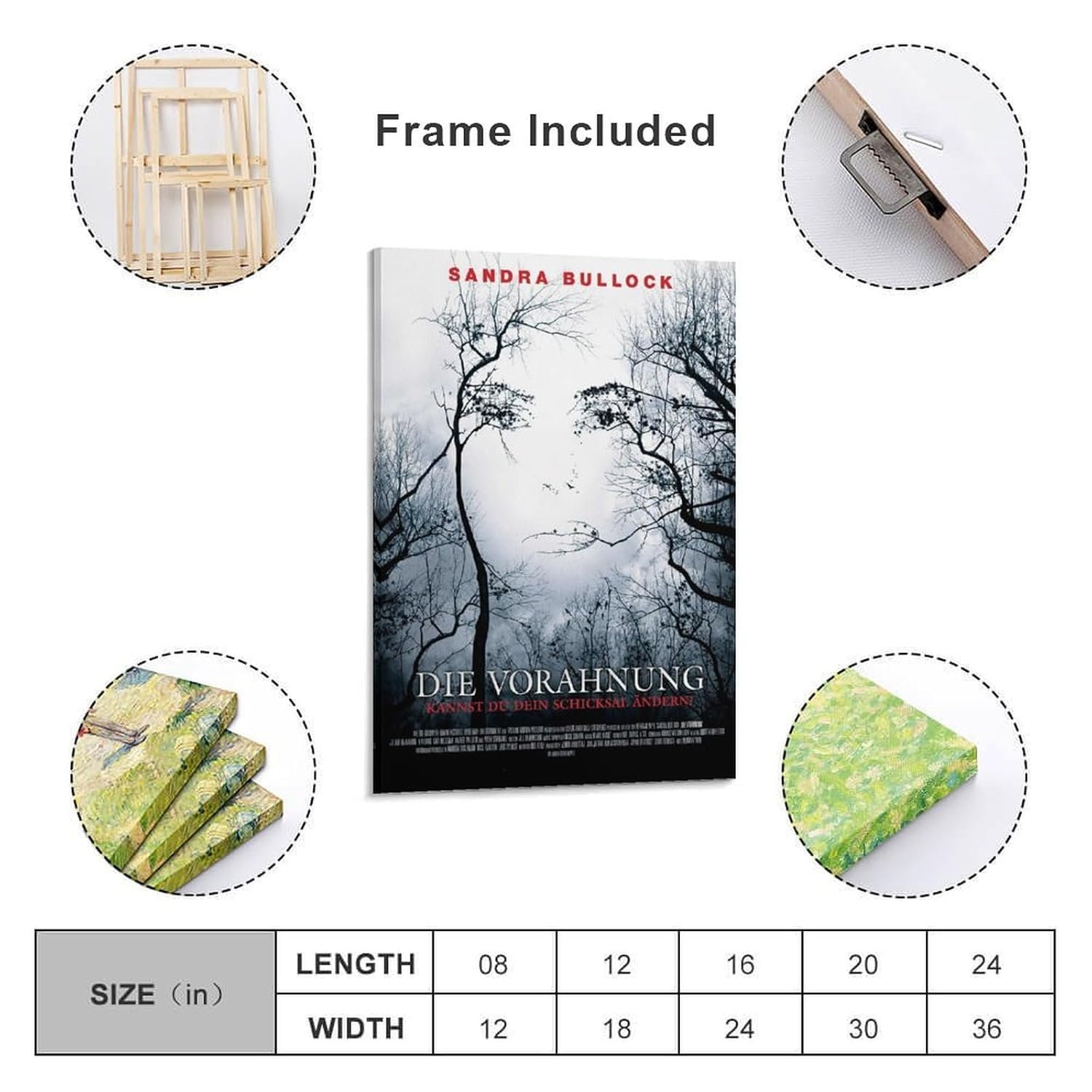 Room Aesthetic Poster Classic Movie Premonition Movie Posters Cool Artwork Wall Art Home Decor Gift Ideas Poster Decorative Painting Canvas Wall Art Living Room Posters Bedroom...