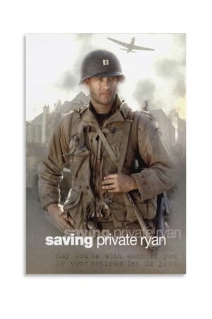 Room Aesthetic Poster Classic Movie Saving Private Ryan Movie Posters Cool Artwork Wall Art Home Decor Gift Ideas Canvas Art Poster And Wall Art Picture Print Modern Family...