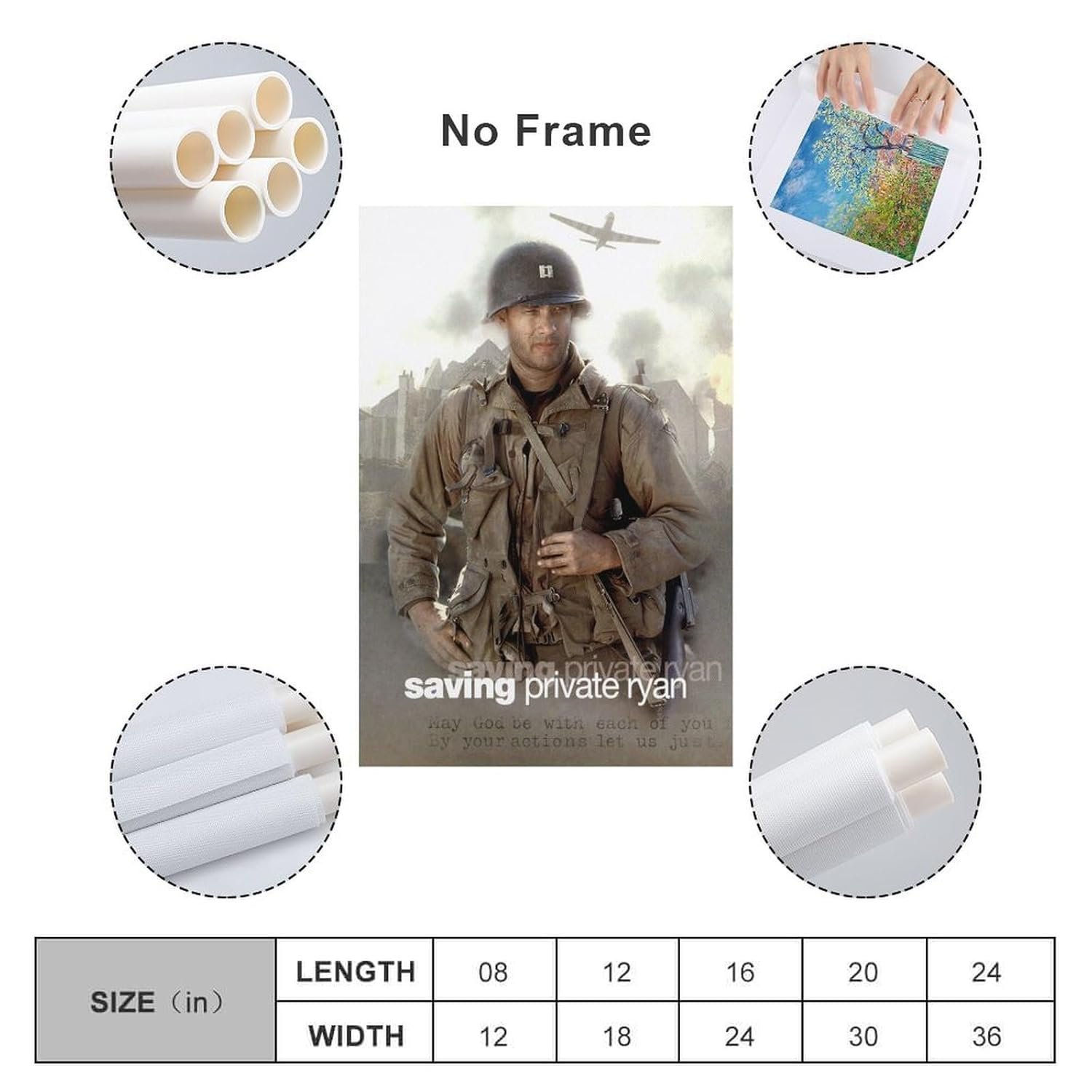 Room Aesthetic Poster Classic Movie Saving Private Ryan Movie Posters Cool Artwork Wall Art Home Decor Gift Ideas Canvas Art Poster And Wall Art Picture Print Modern Family...