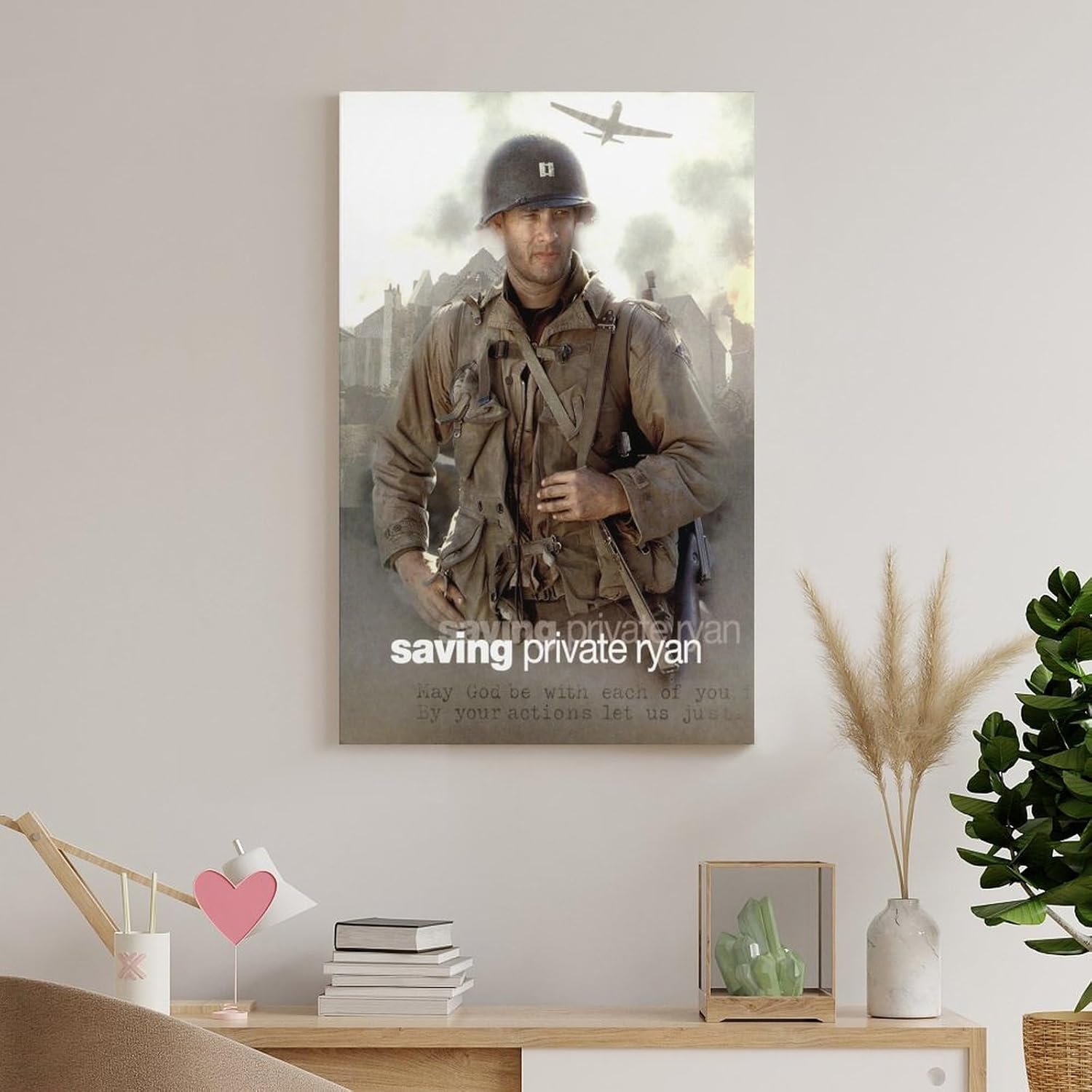 Room Aesthetic Poster Classic Movie Saving Private Ryan Movie Posters Cool Artwork Wall Art Home Decor Gift Ideas Canvas Art Poster And Wall Art Picture Print Modern Family...