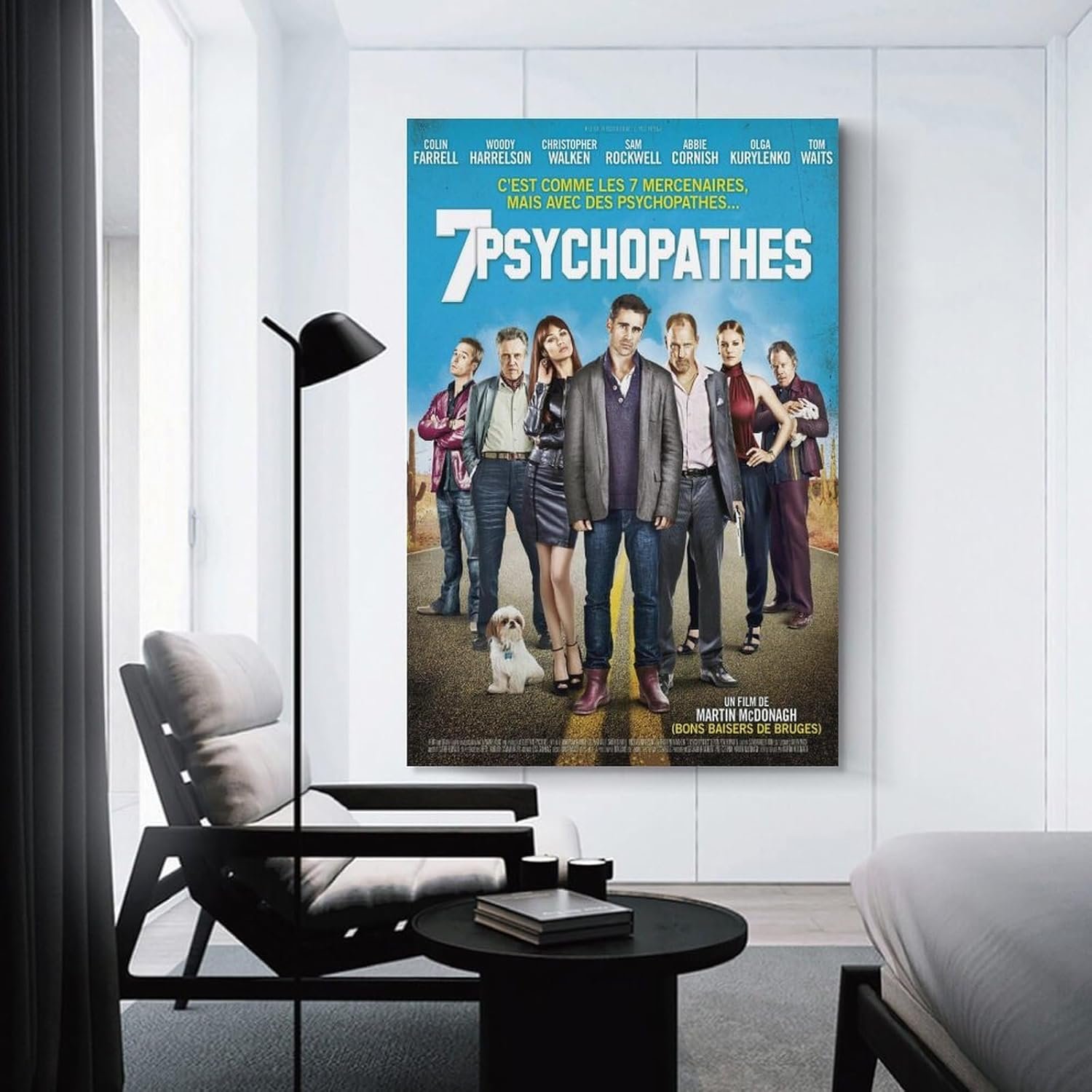 Room Aesthetic Poster Classic Movie Seven Psychopaths Movie Posters Cool Artwork Wall Art Home Decor Gift Ideas Canvas Art Poster And Wall Art Picture Print Modern Family...