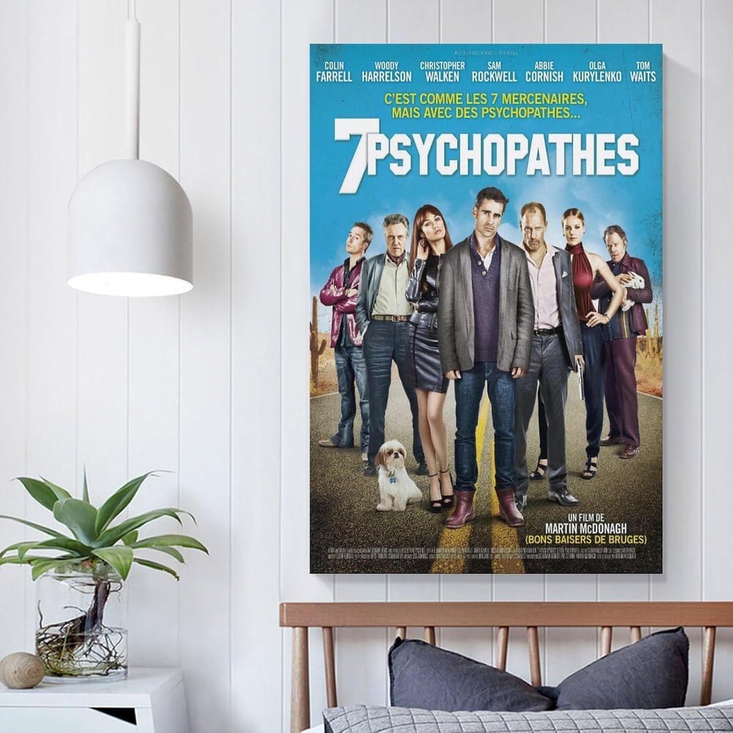 Room Aesthetic Poster Classic Movie Seven Psychopaths Movie Posters Cool Artwork Wall Art Home Decor Gift Ideas Canvas Art Poster And Wall Art Picture Print Modern Family...