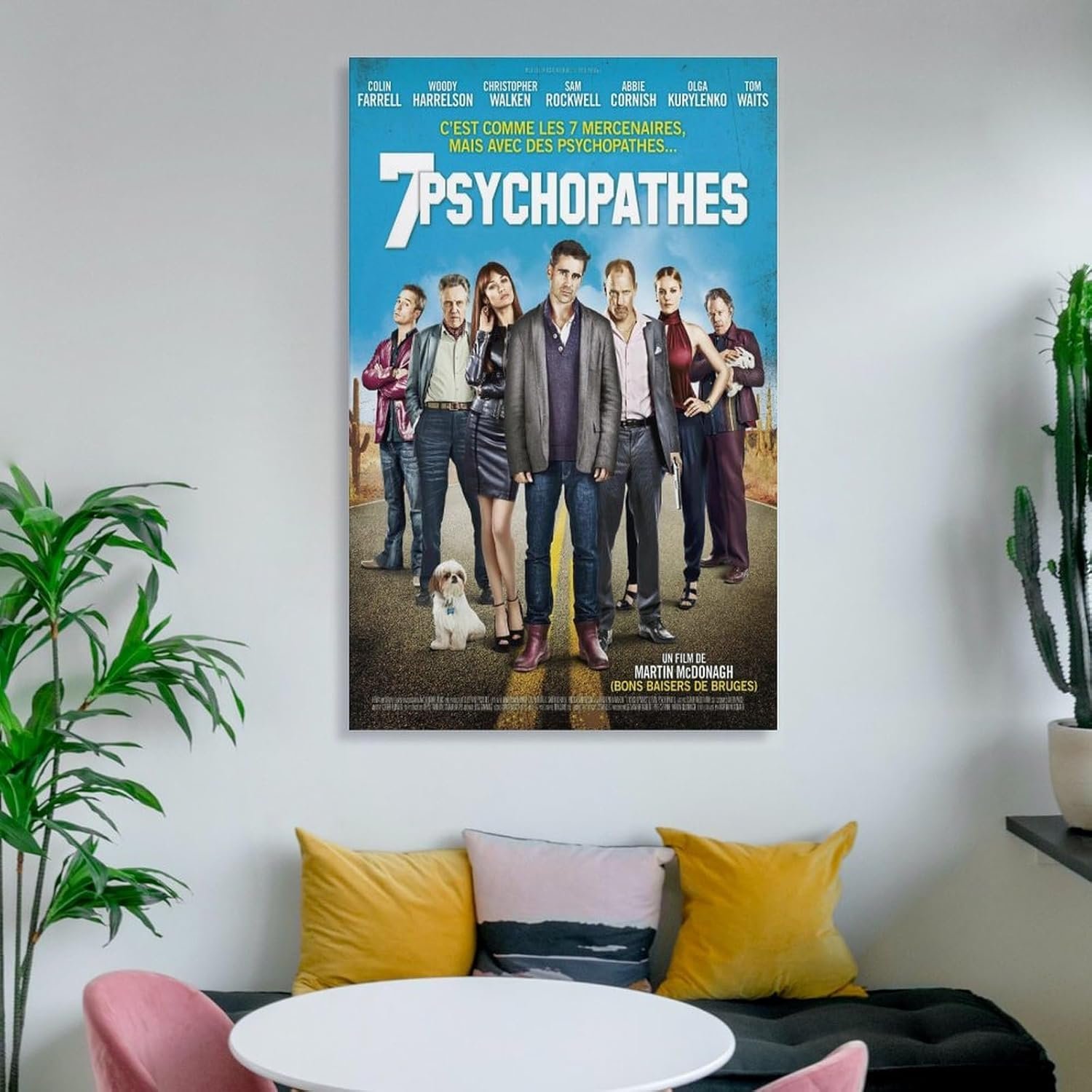 Room Aesthetic Poster Classic Movie Seven Psychopaths Movie Posters Cool Artwork Wall Art Home Decor Gift Ideas Canvas Art Poster And Wall Art Picture Print Modern Family...