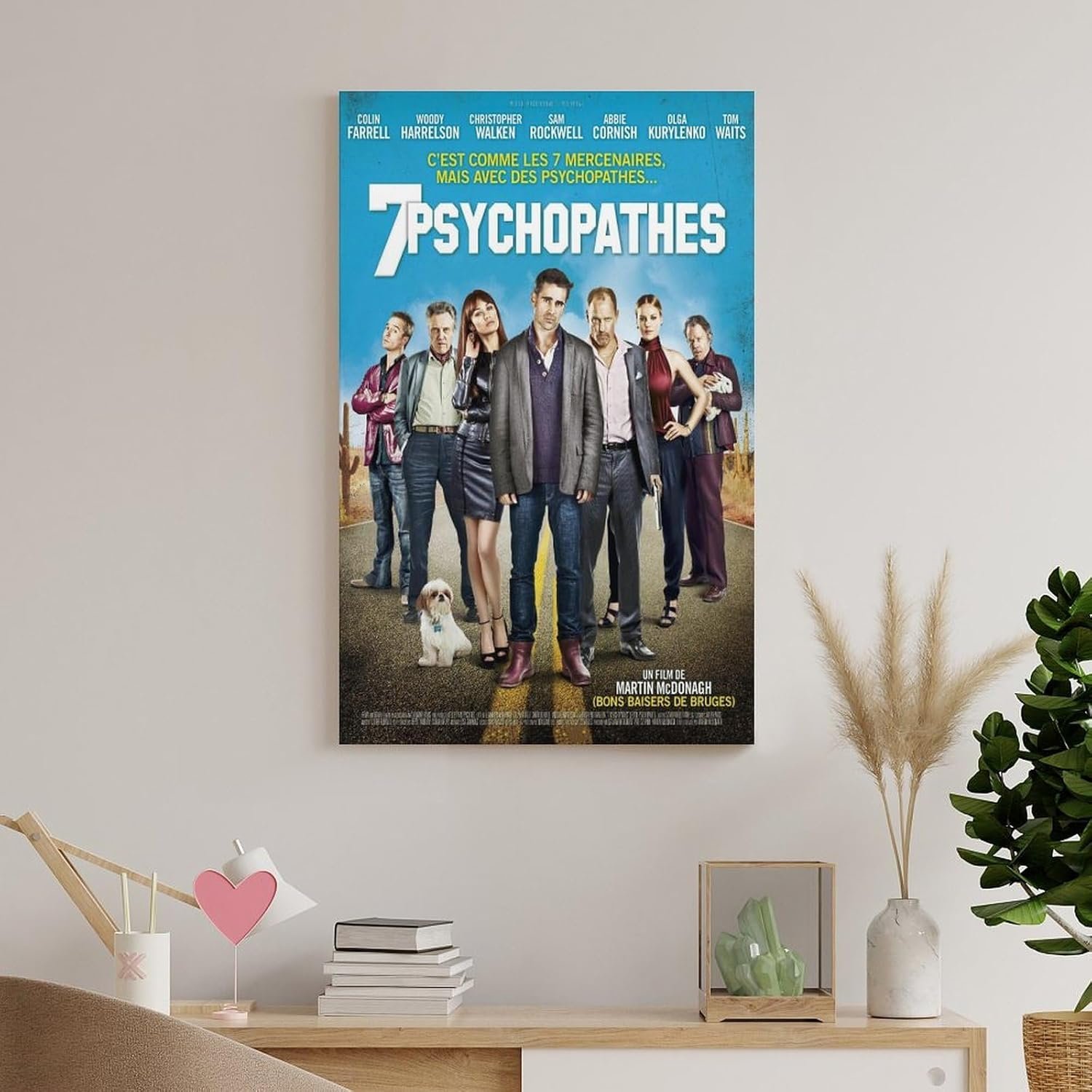 Room Aesthetic Poster Classic Movie Seven Psychopaths Movie Posters Cool Artwork Wall Art Home Decor Gift Ideas Canvas Art Poster And Wall Art Picture Print Modern Family...