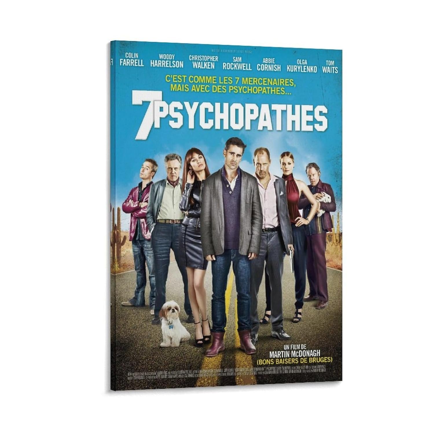 Room Aesthetic Poster Classic Movie Seven Psychopaths Movie Posters Cool Artwork Wall Art Home Decor Gift Ideas Canvas Art Poster And Wall Art Picture Print Modern Family...