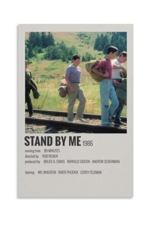 Room Aesthetic Poster Classic Movie Stand by Me Movie Posters Cool Artwork Wall Art Home Decor Gift Ideas Poster Decorative Painting Canvas Wall Art Living Room Posters Bedroom...