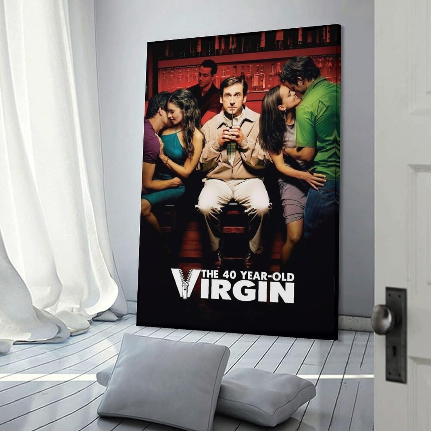 Room Aesthetic Poster Classic Movie The 40 Year Old Virgin Movie Posters Cool Artwork Wall Art Home Decor Gift Ideas Poster Decorative Painting Canvas Wall Art Living Room...