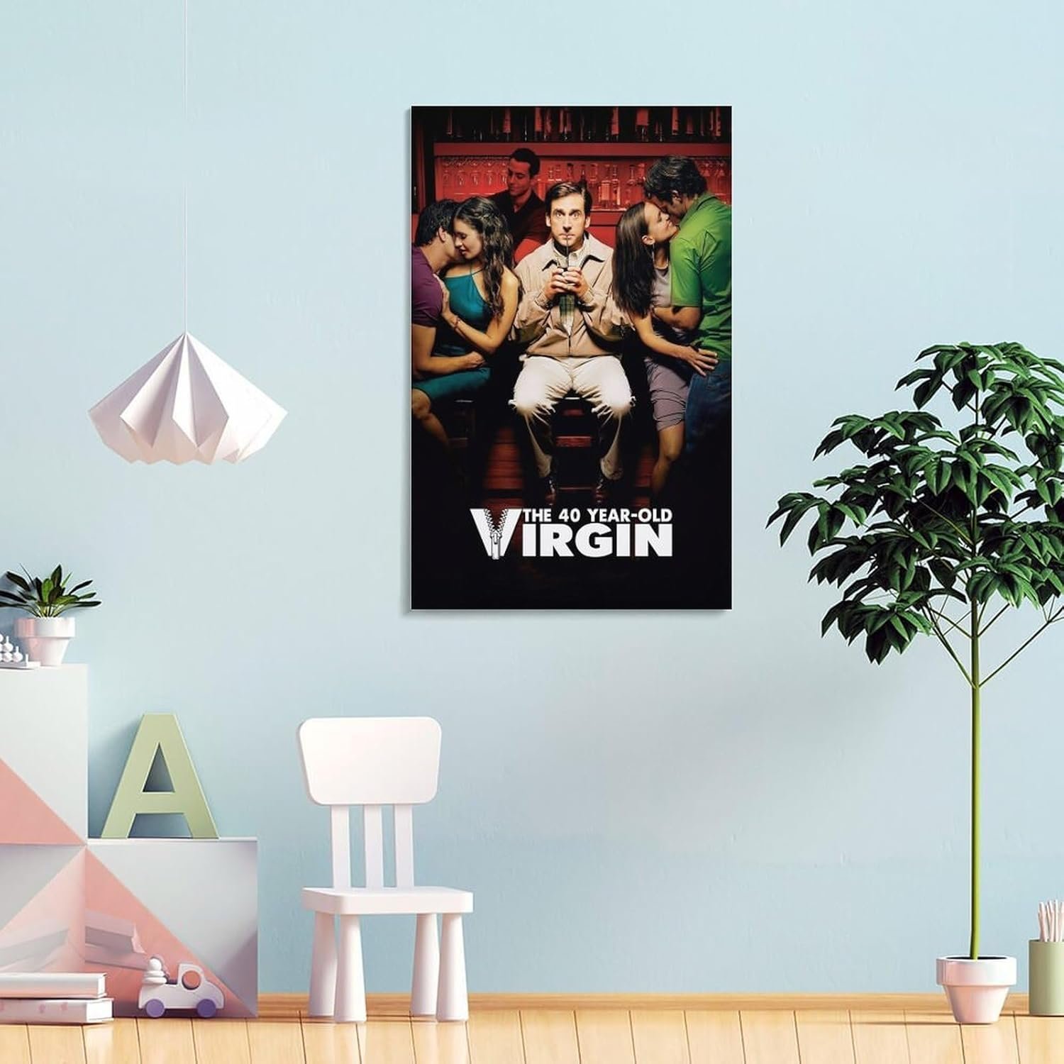 Room Aesthetic Poster Classic Movie The 40 Year Old Virgin Movie Posters Cool Artwork Wall Art Home Decor Gift Ideas Poster Decorative Painting Canvas Wall Art Living Room...